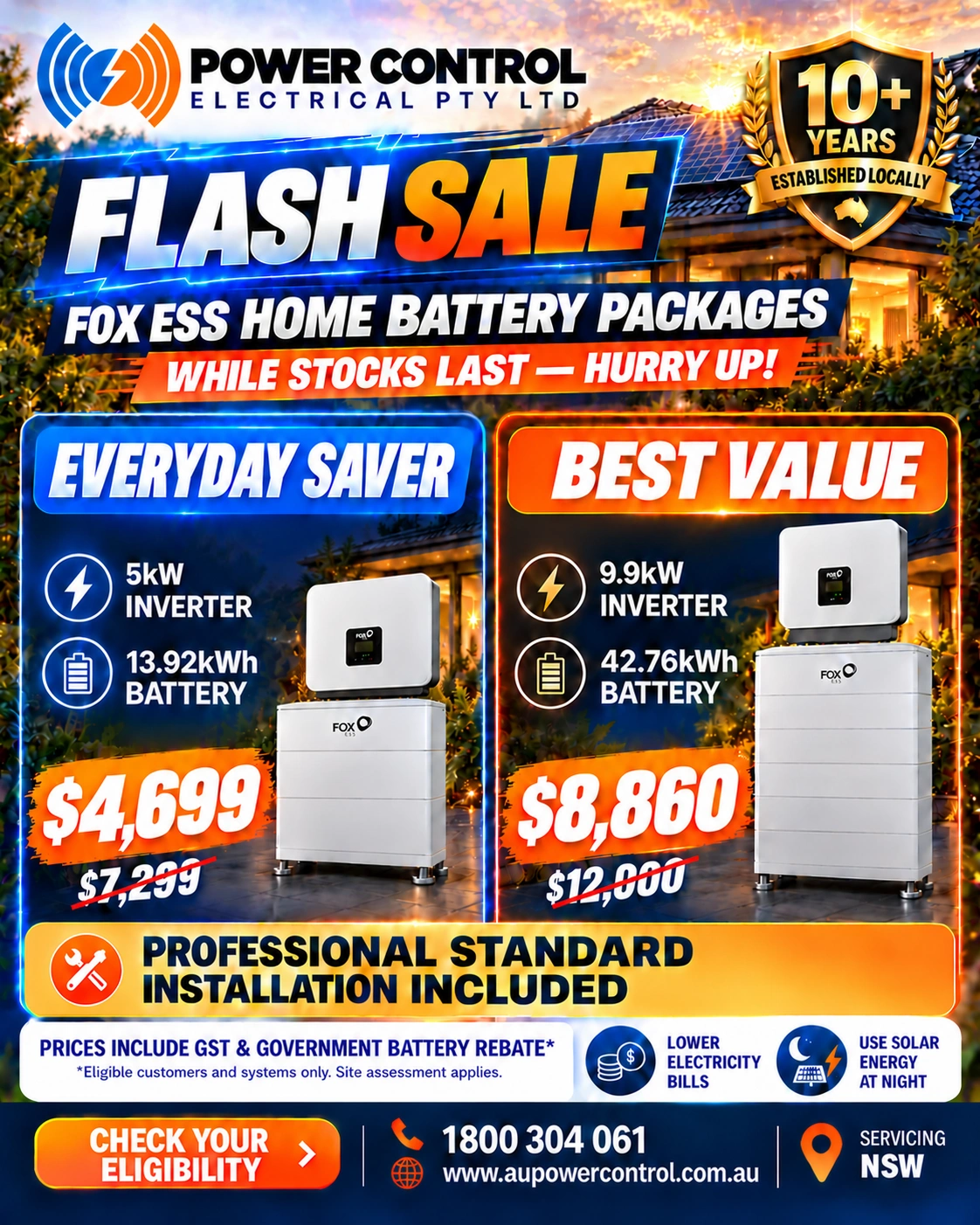FOX ESS — Home Battery Packages