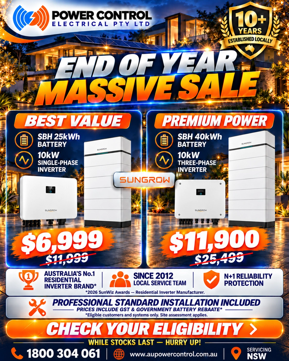 SUNGROW — End of Year Massive Sale